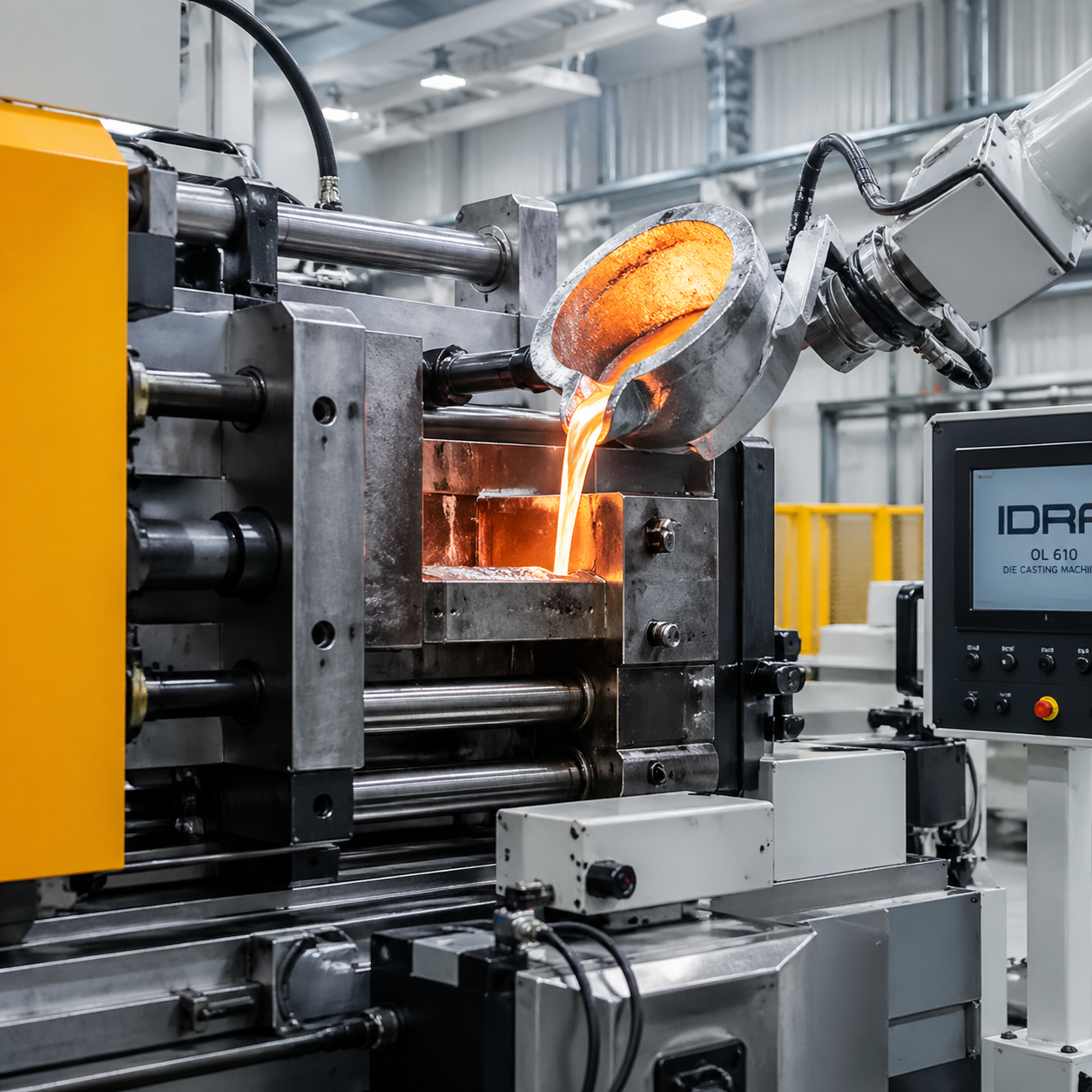 Die casting high-volume production for automotive parts